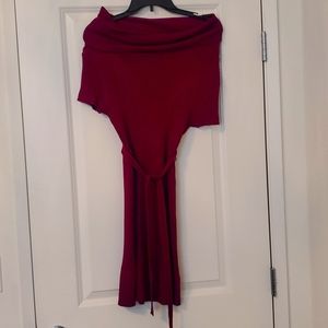 Fuschia sweater dress